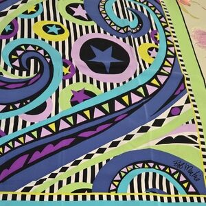 Bob Mackie Multicolor Abstract Scarf